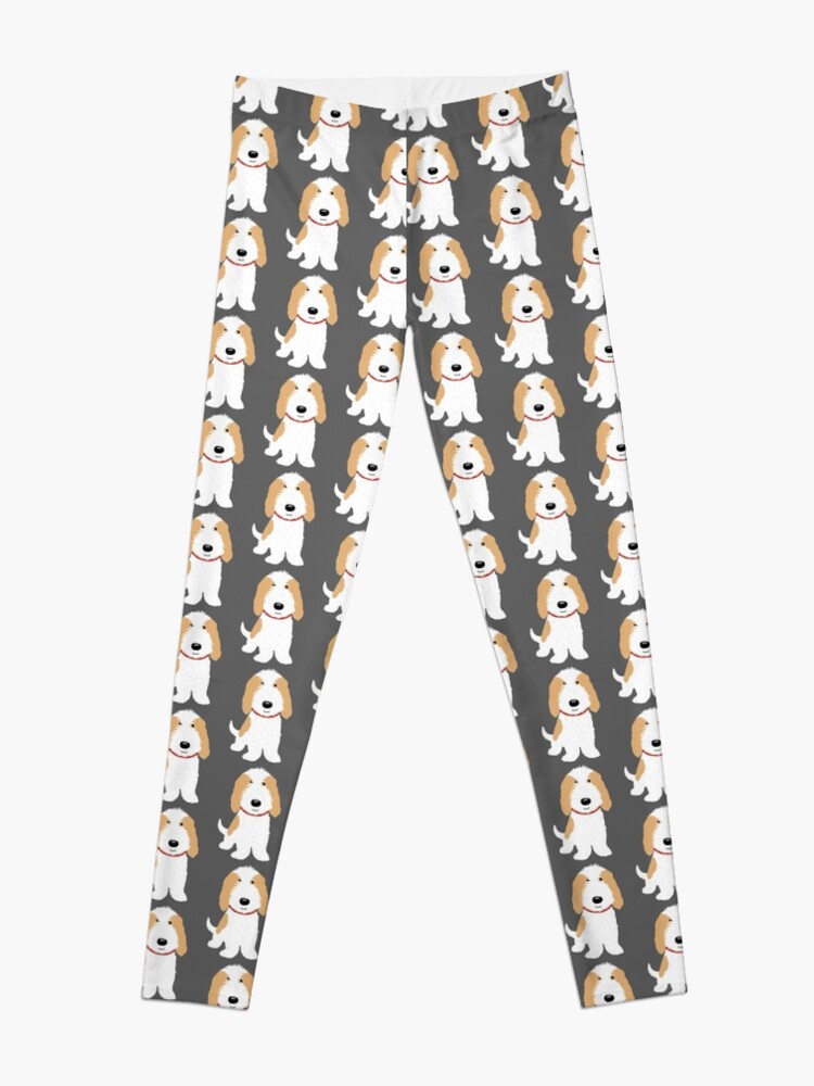 Alternate view of Cute Cartoon Dog PBGV Leggings
