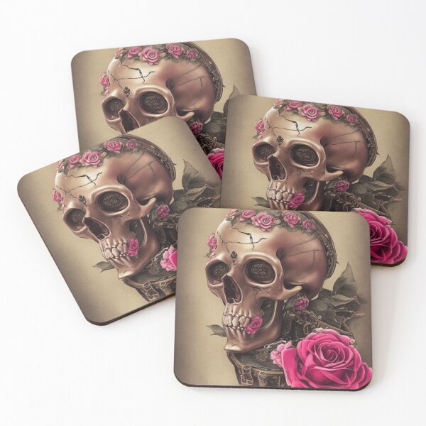 Item preview, Pink Rose Skull designed and sold by Mikkerz.