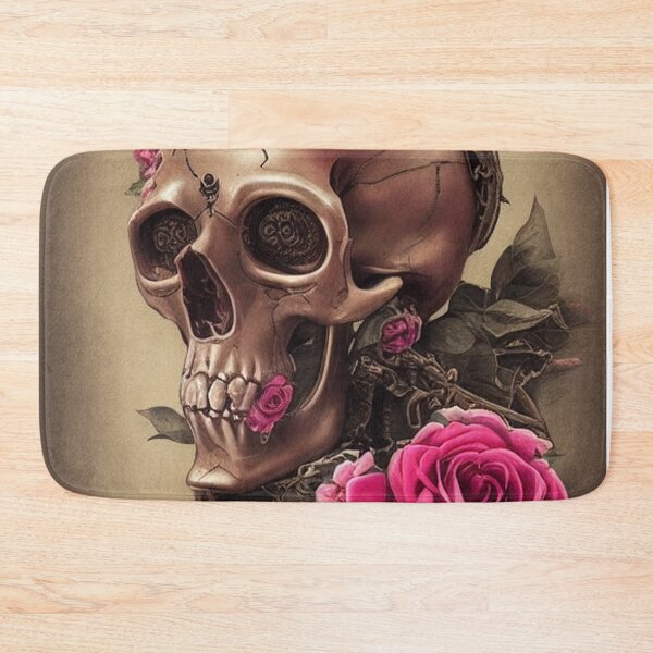 Item preview, Pink Rose Skull designed and sold by Mikkerz.