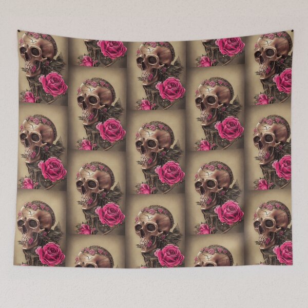 Item preview, Pink Rose Skull designed and sold by Mikkerz.