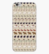Striped Pigs and Ponies - Clay - cute, fun pattern by Cecca Designs iPhone Case