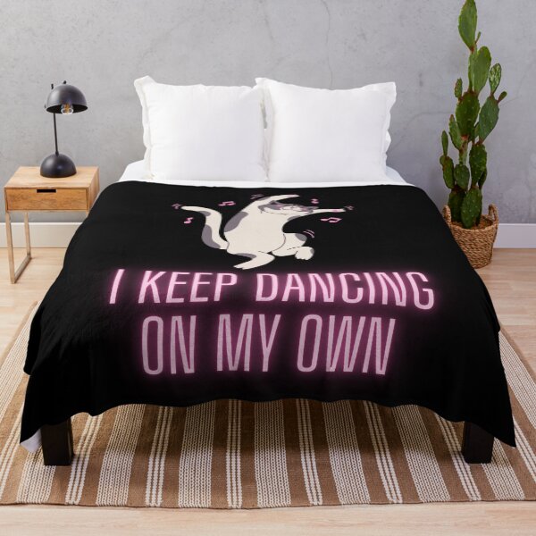 Item preview, I Keep Dancing On My Own Design Neon Pink Cat - Perfect For New Year Party designed and sold by Olivvier.