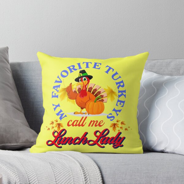Item preview, My Favorite Turkeys Call Me Lunch Lady | Funny Happy Thanksgiving Grandma Lunch Lady quotes | gifts for thanksgiving lovers designed and sold by ThanksVibe.