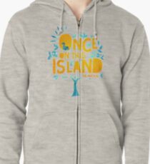 Sudadera con capucha y cremallera Una vez en esta isla
