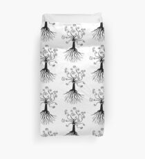 Tree of Life - black and white by Cecca Designs Duvet Cover