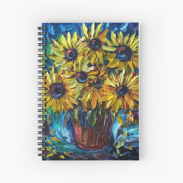 SONNENBLUMEN - Spachtel Spiralblock