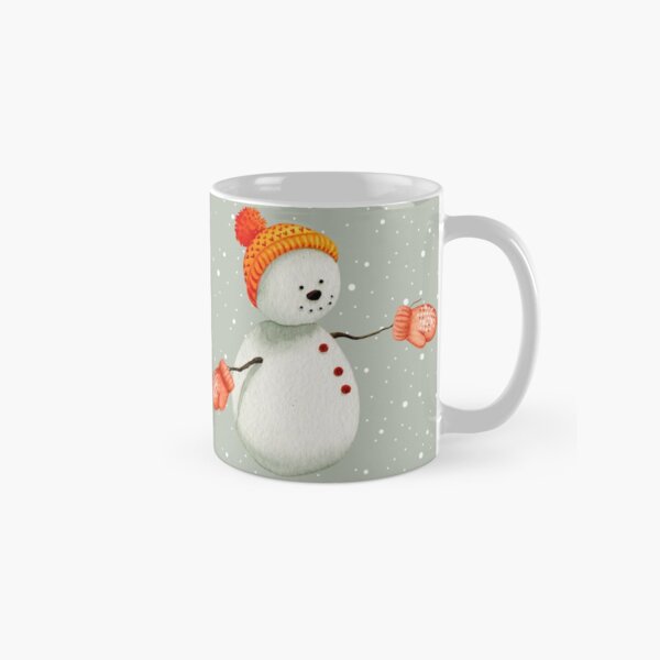 Snowman with Mittens Classic Mug