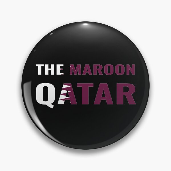 Aperçu de l'œuvre Le Maroon Qatar World Cup Qatar 2022-Football Soccer créée et vendue par PCCreations.