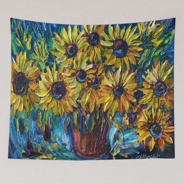 Item preview, SUNFLOWERS — Palette knife  designed and sold by Rocky Mountain Artistry.