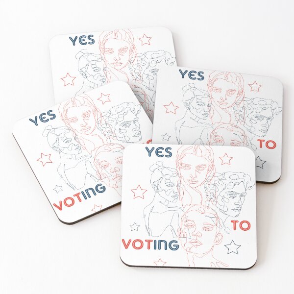 Item preview, Voting Election American flag Line Art designed and sold by LaartStudio.