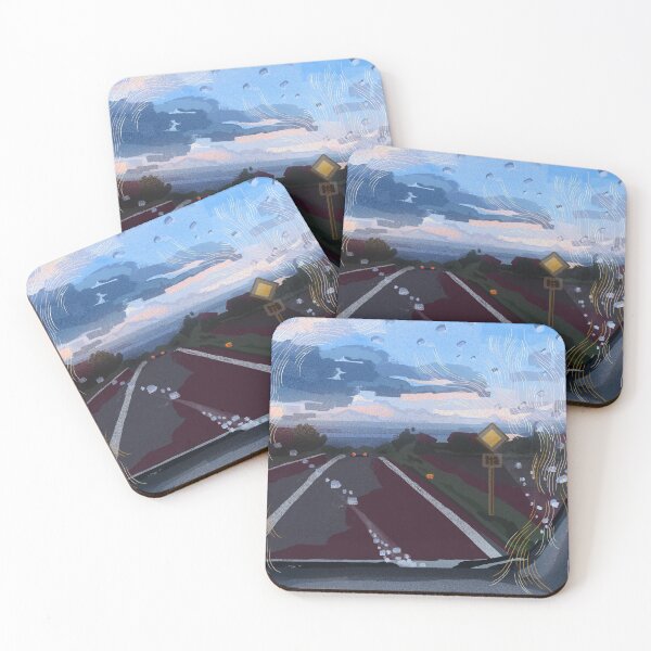 Item preview, Driving at Dusk drawing designed and sold by soundsnsketches.