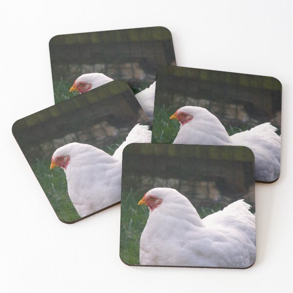 Item preview, white chicken designed and sold by Francespoppy.