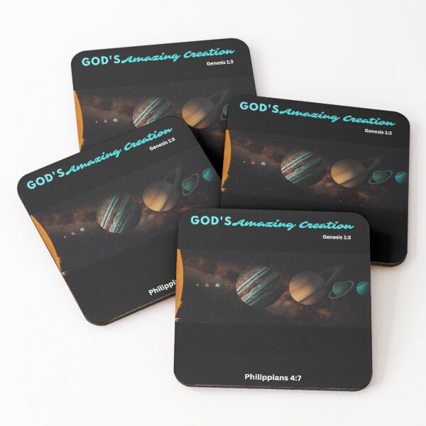 Item preview, In the beginning, God created the heavens and the earth - Christian T-shirts, Christian Stickers, Christian Mugs designed and sold by CustomQRts.