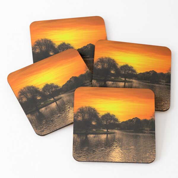 Item preview, Helston Cornwall,sunset at the lake designed and sold by kathleenjean.