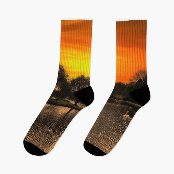 Item preview, Helston Cornwall,sunset at the lake designed and sold by kathleenjean.