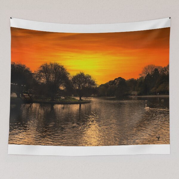 Item preview, Helston Cornwall,sunset at the lake designed and sold by kathleenjean.