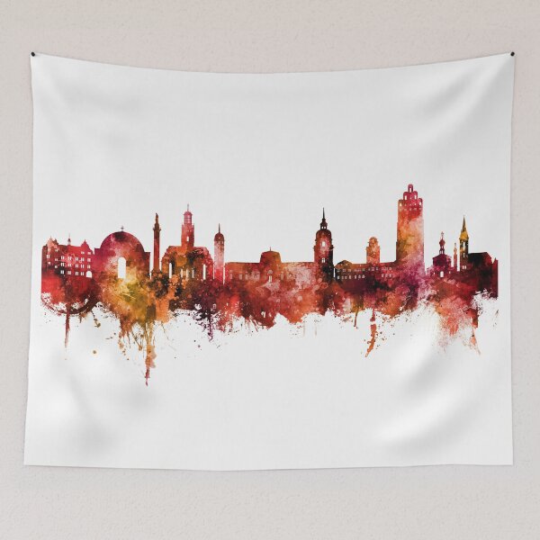 Item preview, Darmstadt Germany Skyline designed and sold by ArtPrints.