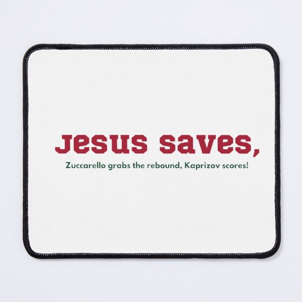 Item preview, Jesus Saves, Kaprizov Scores! designed and sold by BradburyWorx.