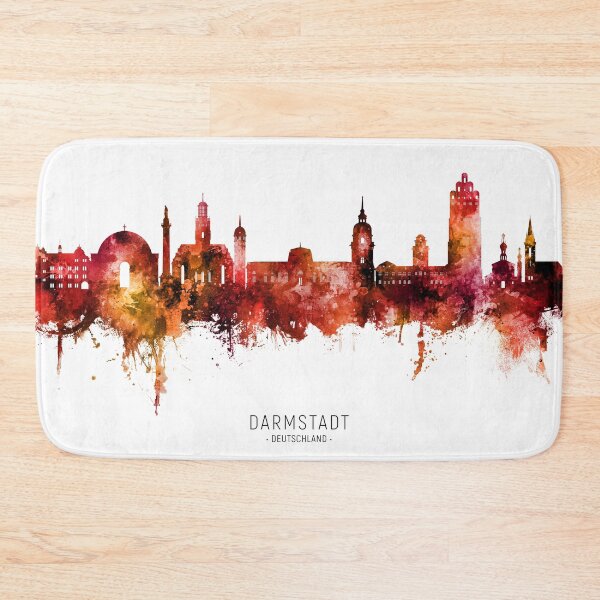 Item preview, Darmstadt Germany Skyline designed and sold by ArtPrints.