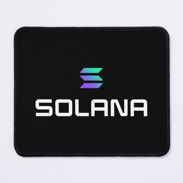 Item preview, Solana SOL Crypto Altcoin - Clean Small Vertical Gradient Logo with White Text Logo designed and sold by CryptoMoods.