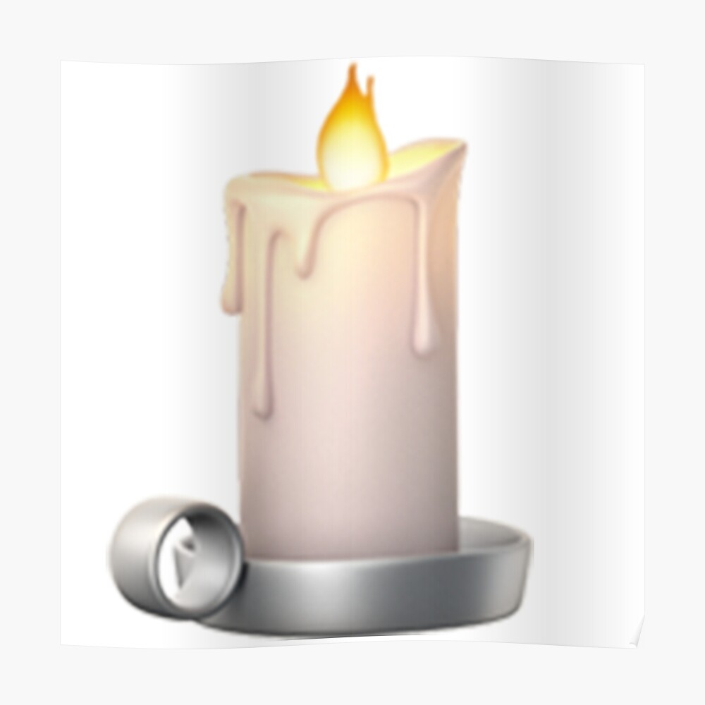 "Candle Emoji" Poster by emojiqueen Redbubble