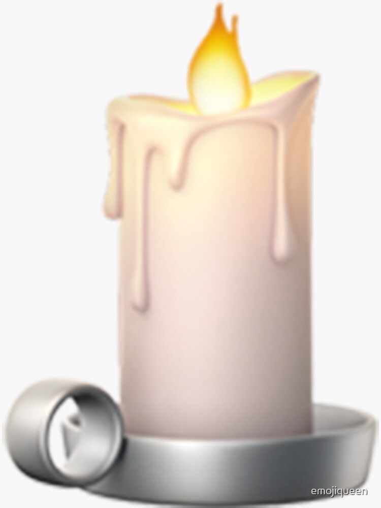 "Candle Emoji" Sticker by emojiqueen Redbubble