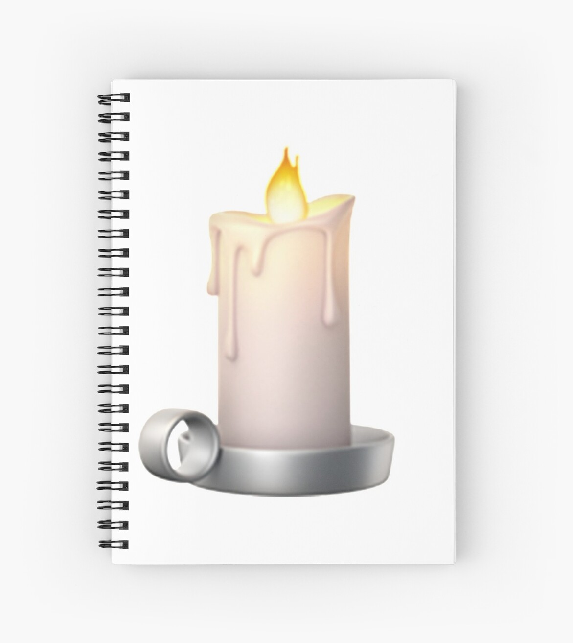 "Candle Emoji" Spiral Notebook by emojiqueen Redbubble