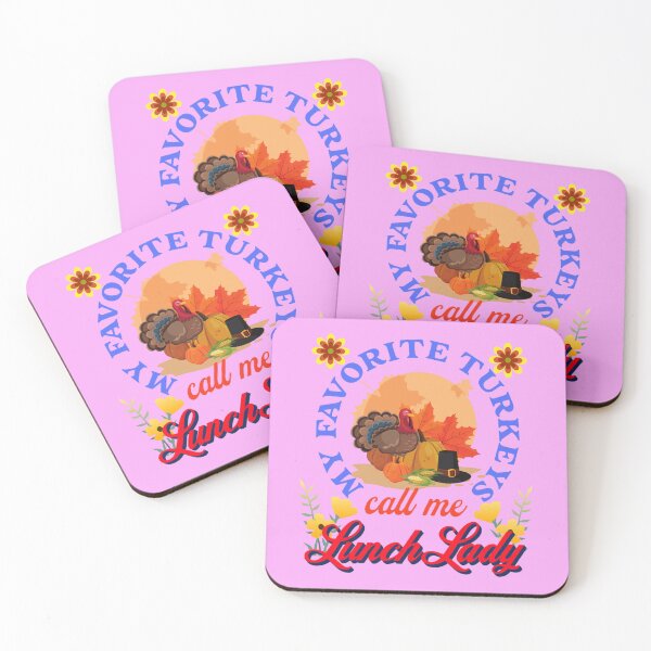 Item preview, My Favorite Turkeys Call Me Lunch Lady | Funny Happy Thanksgiving Grandma Lunch Lady quotes | gifts for thanksgiving lovers designed and sold by ThanksVibe.