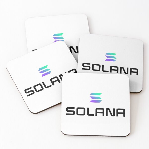 Item preview, Solana SOL Crypto Altcoin - Clean Small Vertical Gradient Logo with Black Text Logo designed and sold by CryptoMoods.