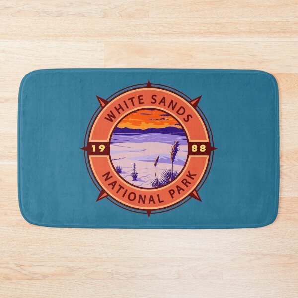 Item preview, White Sands National Park Retro Compass Emblem designed and sold by KrisSidDesigns.