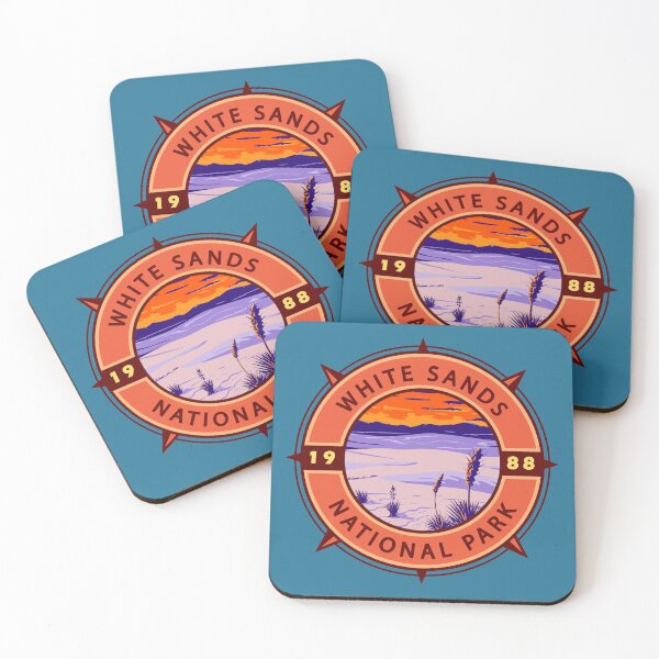 Item preview, White Sands National Park Retro Compass Emblem designed and sold by KrisSidDesigns.