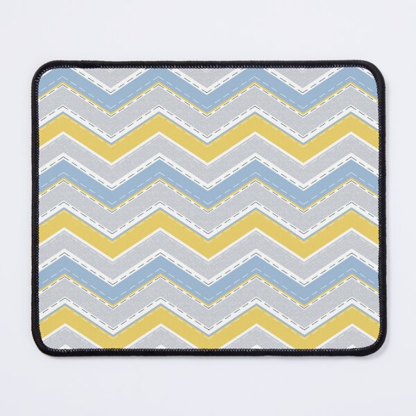 Item preview, Zigzag pattern. Light blue, yellow, gray, white stripes. designed and sold by marinaklykva.