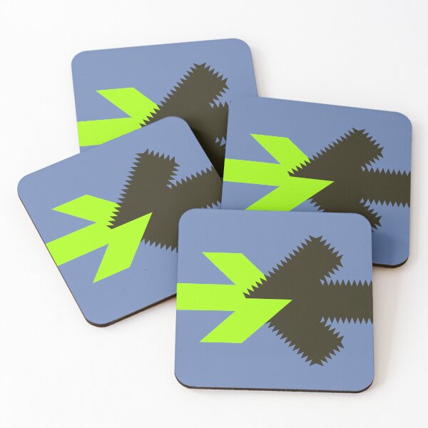 Item preview, Push Back (green black) original design designed and sold by pop-and-bee.
