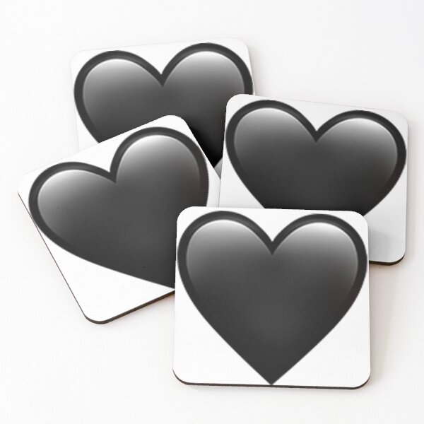 Item preview, Black Heart Emoji designed and sold by emojiqueen.