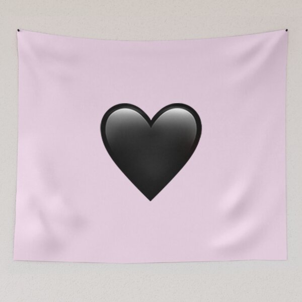 Item preview, Black Heart Emoji designed and sold by emojiqueen.