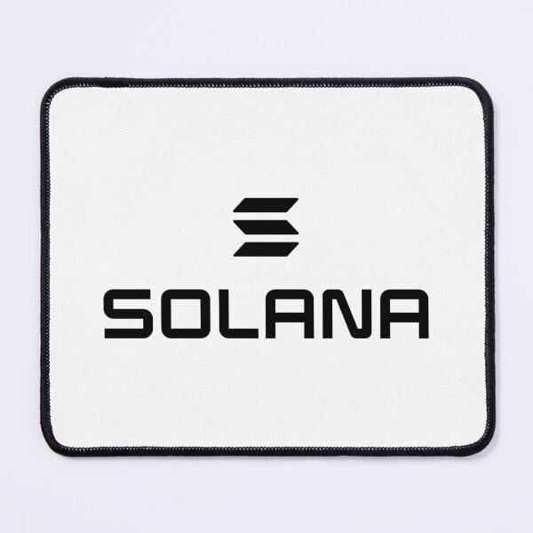 Item preview, Solana SOL Crypto Altcoin - Clean Small Vertical Black Logo with Black Text Logo designed and sold by CryptoMoods.