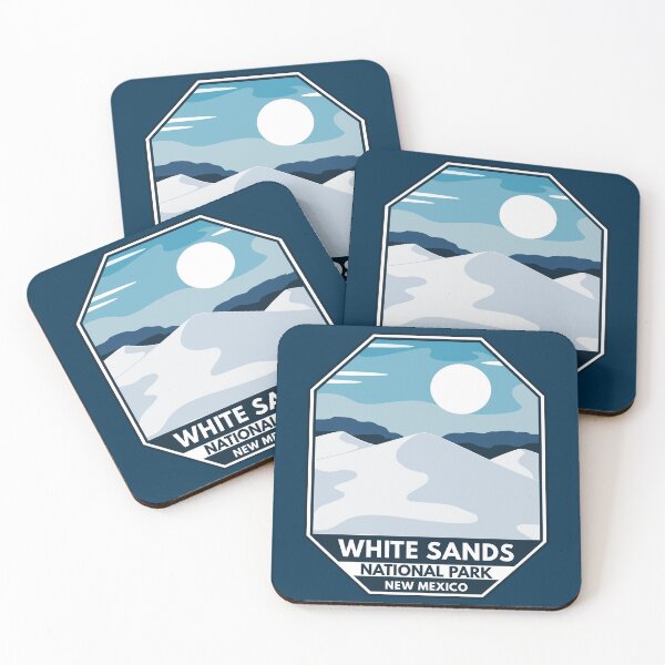 Item preview, White Sands National Park Minimal Retro Emblem designed and sold by KrisSidDesigns.