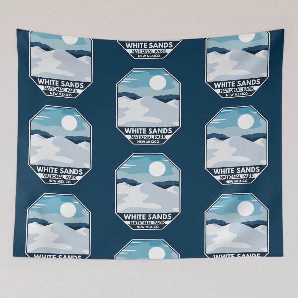 Item preview, White Sands National Park Minimal Retro Emblem designed and sold by KrisSidDesigns.