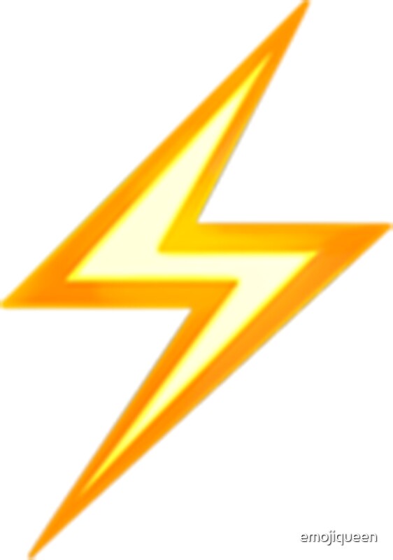 "Lightning Bolt Emoji" Stickers by emojiqueen Redbubble