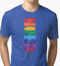 Suburb Sign Tri-blend T-Shirt