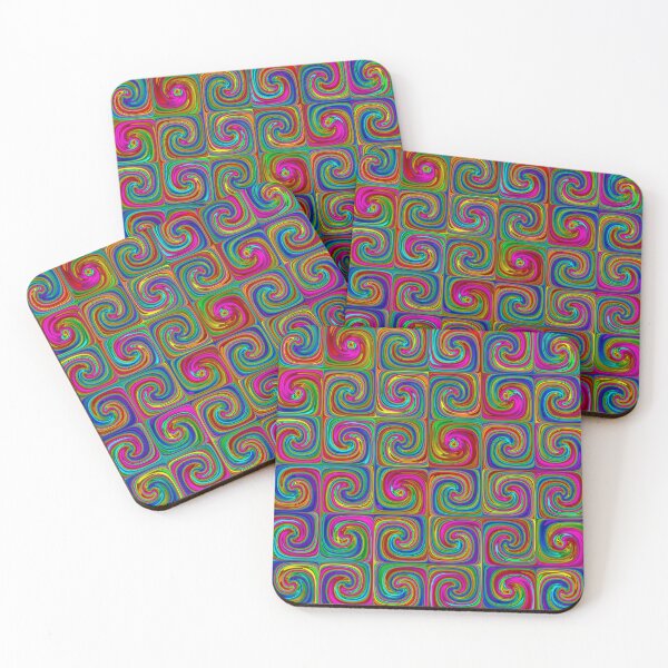Item preview, Vibrant Abstract Art Spirals designed and sold by pinkal.