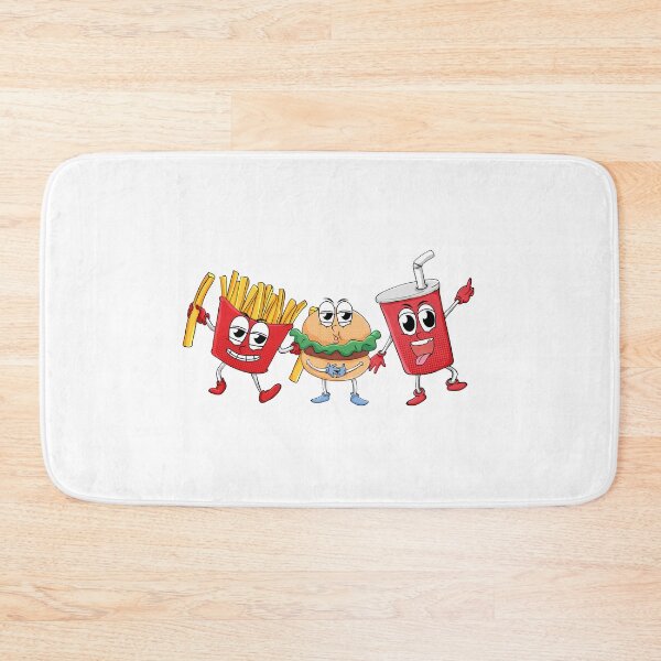 Item preview, fast food national day set with happy faces Sticker&shirt. designed and sold by Lachkarstore.