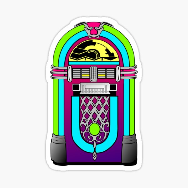 Aperçu de l'œuvre juke-box coloré créée et vendue par twinsparkle.