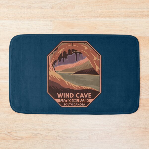 Item preview, Wind Cave National Park Minimal Retro Emblem designed and sold by KrisSidDesigns.