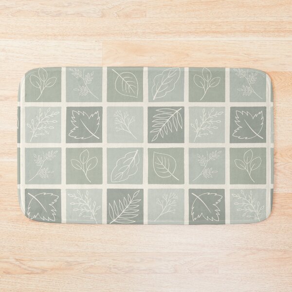 Item preview, Green Checkered Leaves Pattern designed and sold by Calislahn.