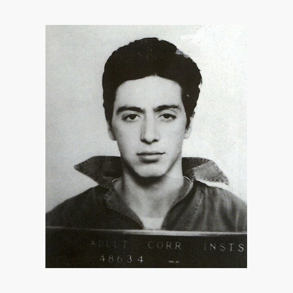 al pacino mugshot Photographic Print