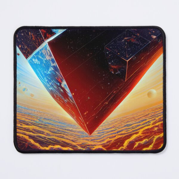 Item preview, Huge cube falling on the planet designed and sold by osssoconcept.