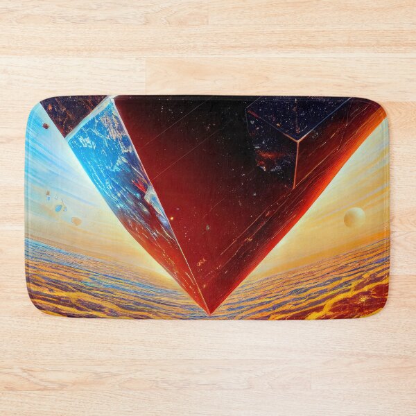 Item preview, Huge cube falling on the planet designed and sold by osssoconcept.
