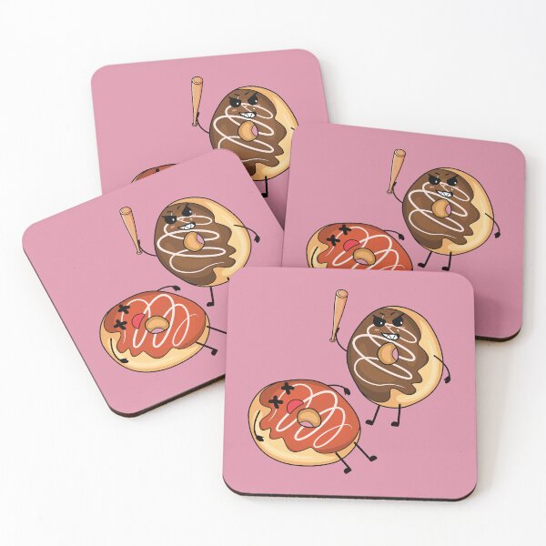 Item preview, Funny donuts fighting with a baseball stick designed and sold by Donutlovers.