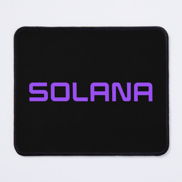 Item preview, Solana SOL Crypto Altcoin - Clean Horizontal Purple Text Logo designed and sold by CryptoMoods.